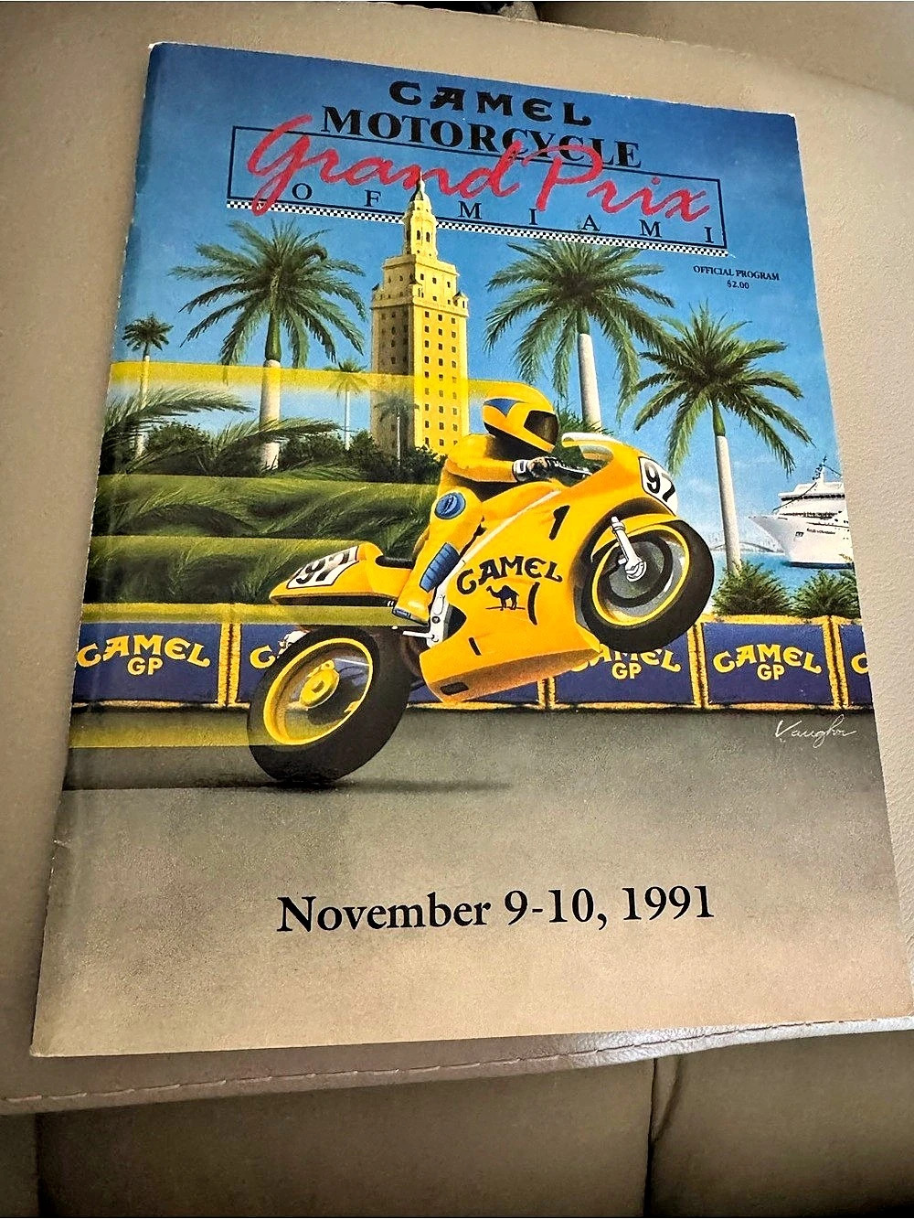 Camel Grand Prix Miami Motorcycle 1991 Program. Very rare.